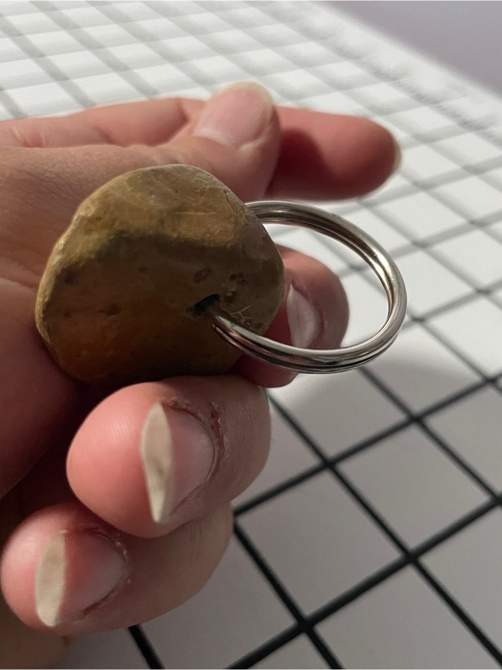 Hand made Rock Keychain - Picture 5 of 6